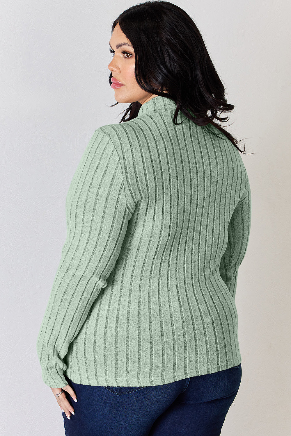 Basic Bae Full Size Ribbed Mock Neck Long Sleeve T-Shirt Apparel/Tops Basic Bae Ship from USA TikTok Tops Trendsi USPS Walmart Walmart Apparel Trendsi https://www.cyberehub.com
