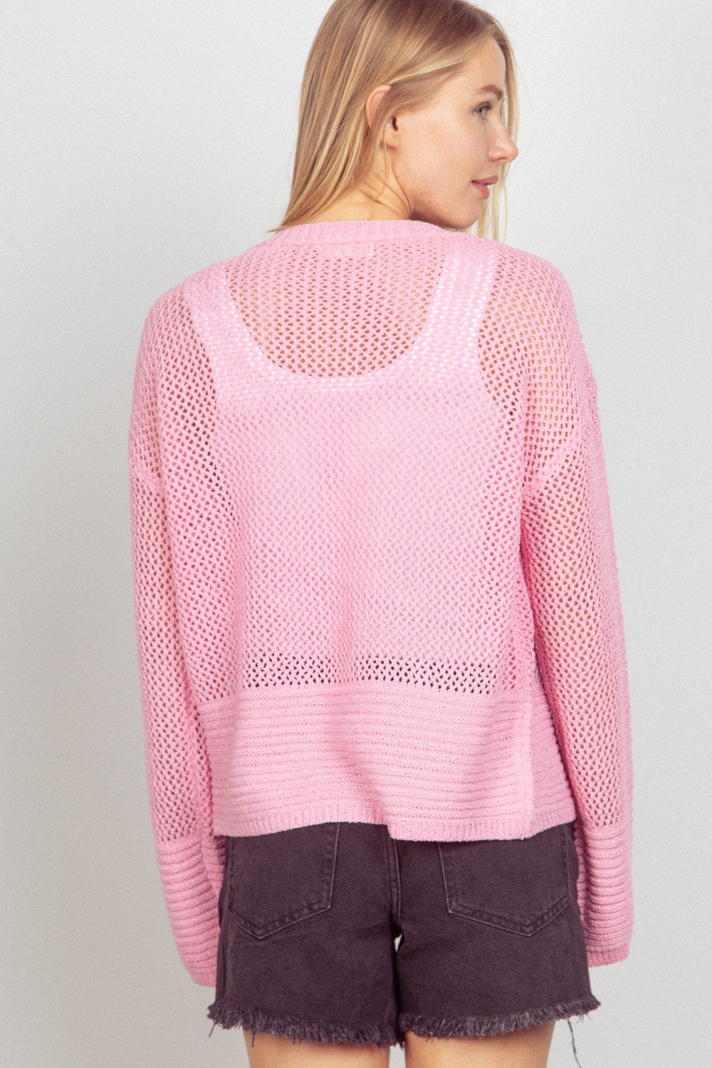 VERY J Eyelet Open Front Long Sleeve Cardigan Tops/Jackets/Sweaters Clothing Tops Ship from USA TikTok Trendsi USPS VERY J Walmart Trendsi https://www.cyberehub.com
