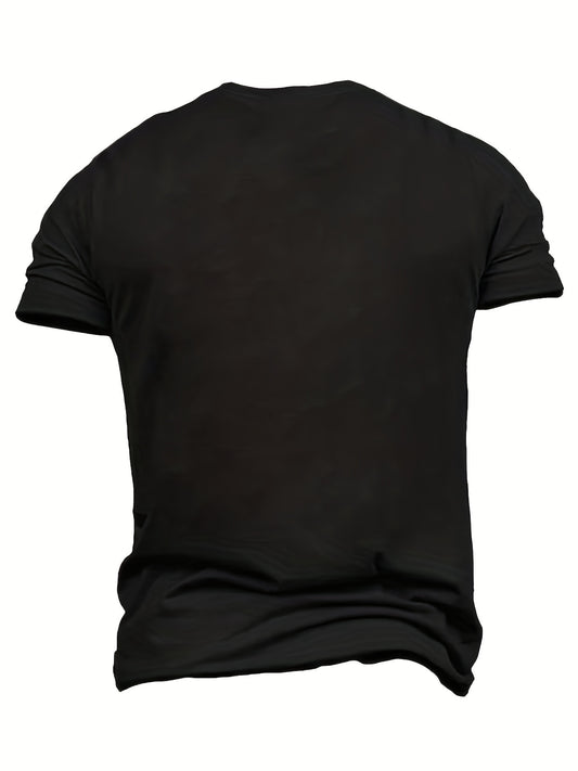 Men's Novelty T-shirt, Oversized Men Holding Telescope Pattern Printed T-shirt, Summer Short Sleeved T-shirt, Suitable For Tall Men, Men's Clothing Apparel/Shirt/Graphic Shirt SNULLO https://www.cyberehub.com