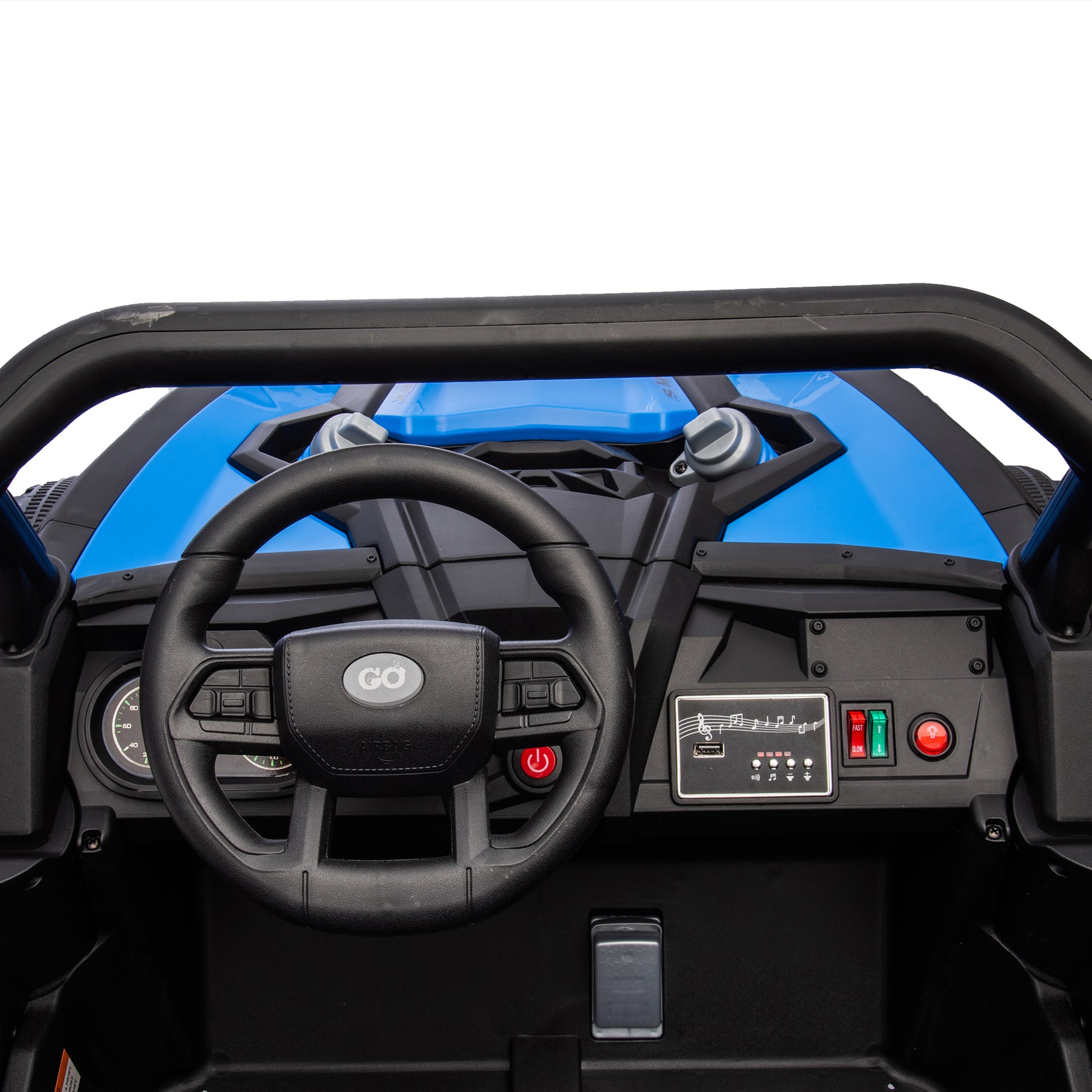 24V Two-Seater Kids Ride On UTV W/Parents Remote Control,Four-Wheel Suspension,Slow Start,Large wheel design,Anti-collision bar,Storage space,Music,USB,Bluetooth,Volume control,LED lights for Kids 3+. Giga Kids Out of stock Toys Giga https://www.cyberehub.com