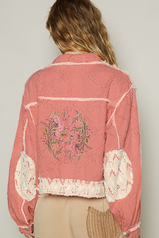 POL Crochet Patch Embroidered Button Up Jacket Apparel Apparel POL Ship from USA TikTok Trendsi Trendsi https://www.cyberehub.com