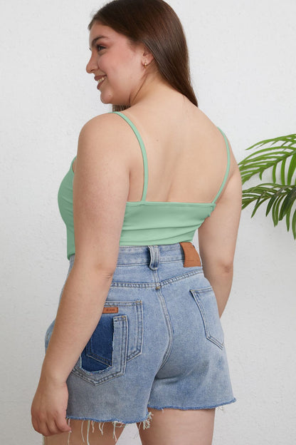 Basic Bae Full Size Round Neck Slim Cami Apparel/Tops Basic Bae Ship from USA TikTok Tops Trendsi USPS Walmart Walmart Apparel Trendsi https://www.cyberehub.com
