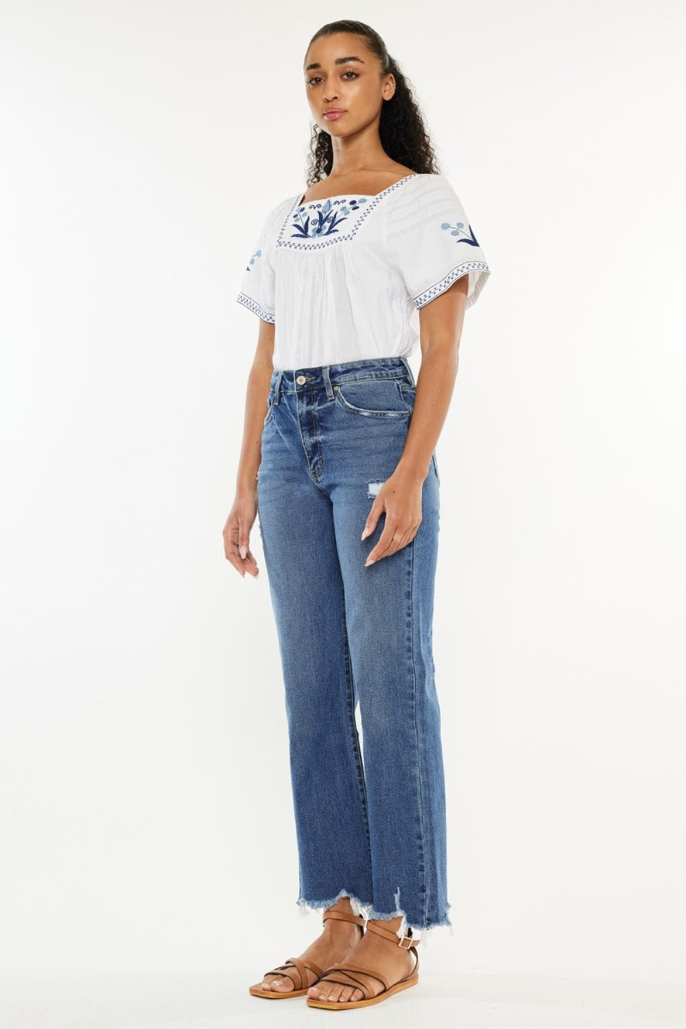 Kancan Full Size High Rise Slim Wide Leg Jeans Bottoms Bottoms Clothing Kancan Ship from USA Women Trendsi https://www.cyberehub.com