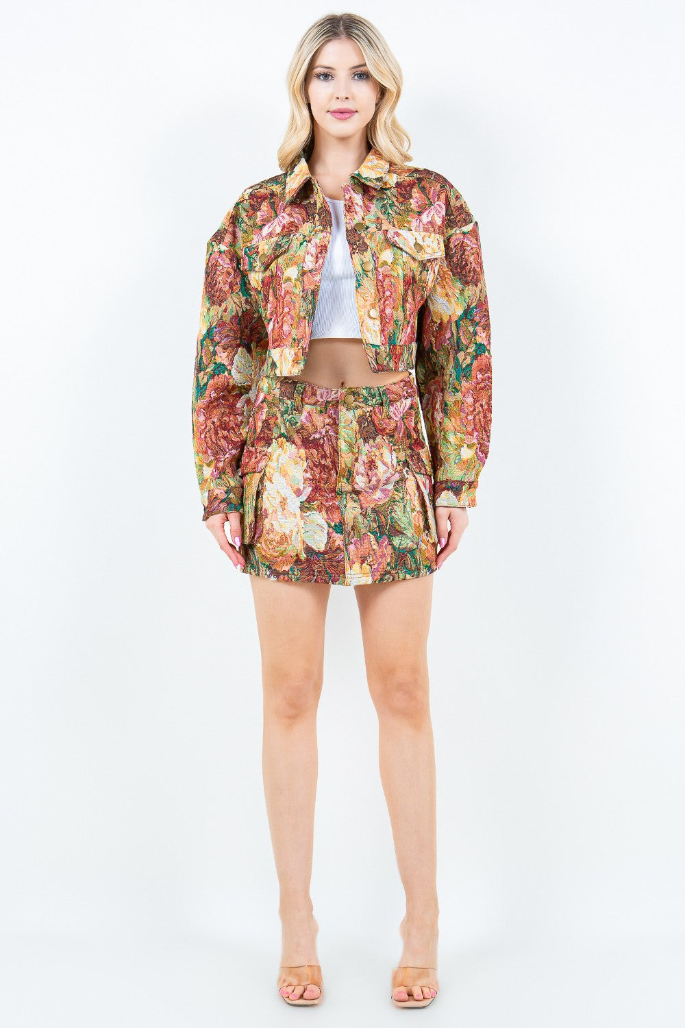 American Bazi Jacquard Weave Cargo Pocket Skirt Bottoms American Bazi Bottoms Clothing Ship from USA Women Trendsi https://www.cyberehub.com