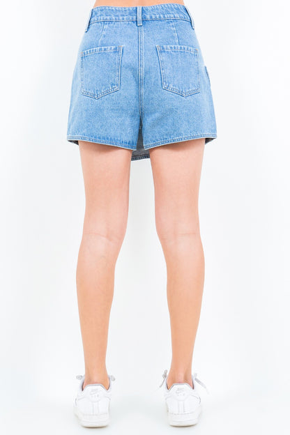 American Bazi Cargo Pocket Denim Skort Bottoms American Bazi Bottoms Clothing Pants Ship from USA Women Trendsi https://www.cyberehub.com