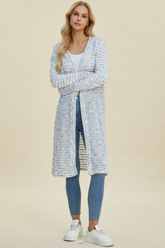 Double Take Full Size Open Front Longline Cardigan Shirt Apparel Clothing Tops Double Take Ship from USA Shirts USA Women Trendsi https://www.cyberehub.com