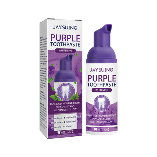 Jaysuing Purple Tooth Whitening Toothpaste, Brightens Teeth Cleans Stains And Relieves Bad Breath Beautiful Teeth Toothpaste Health & Beauty Health & Beauty Under 10 UniversalMaax https://www.cyberehub.com