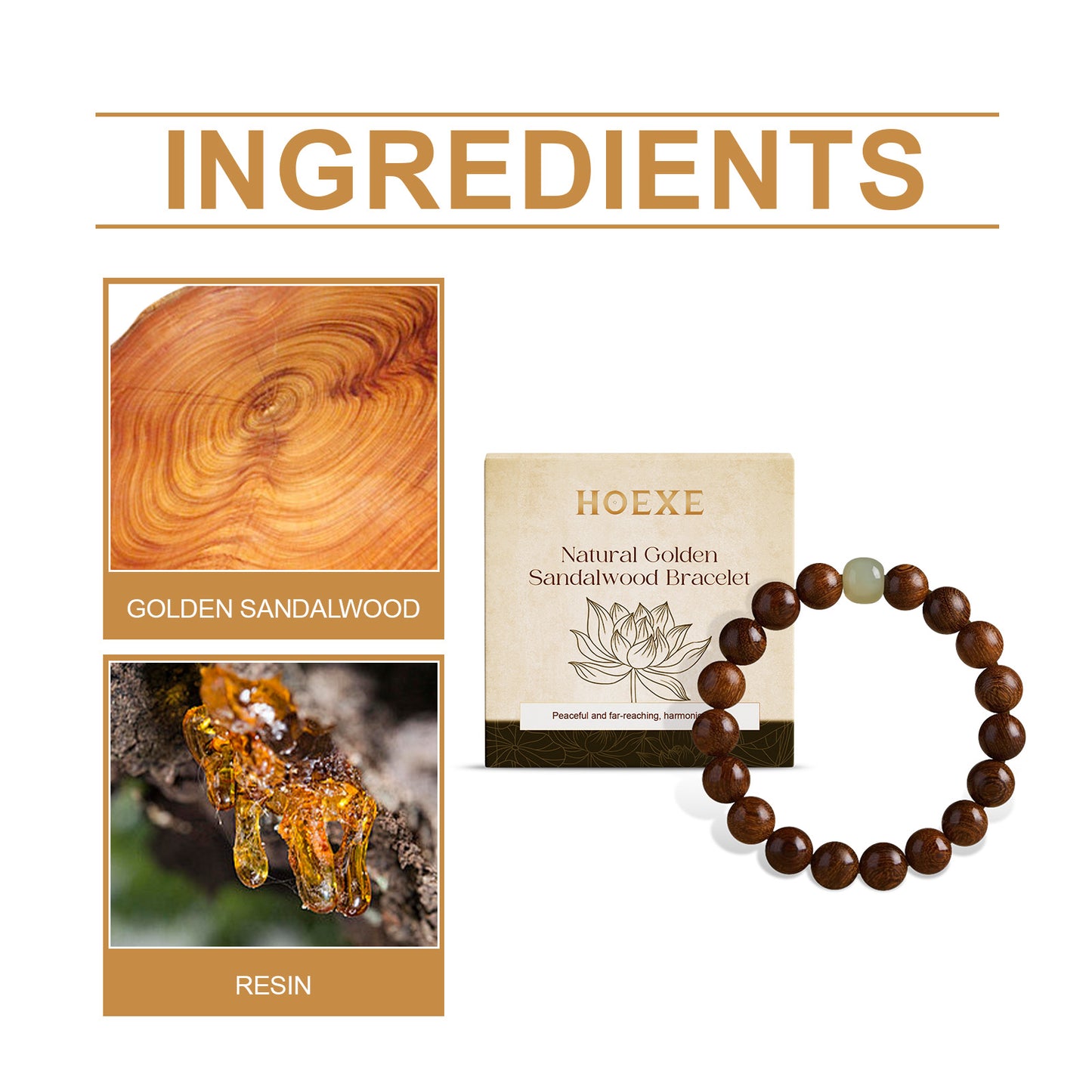 Gold Wire Sandalwood Bead String New Chinese Style Simple Minority Sense Ancient Style Style Play Decorative Bracelet HOEXE eprolo https://www.cyberehub.com