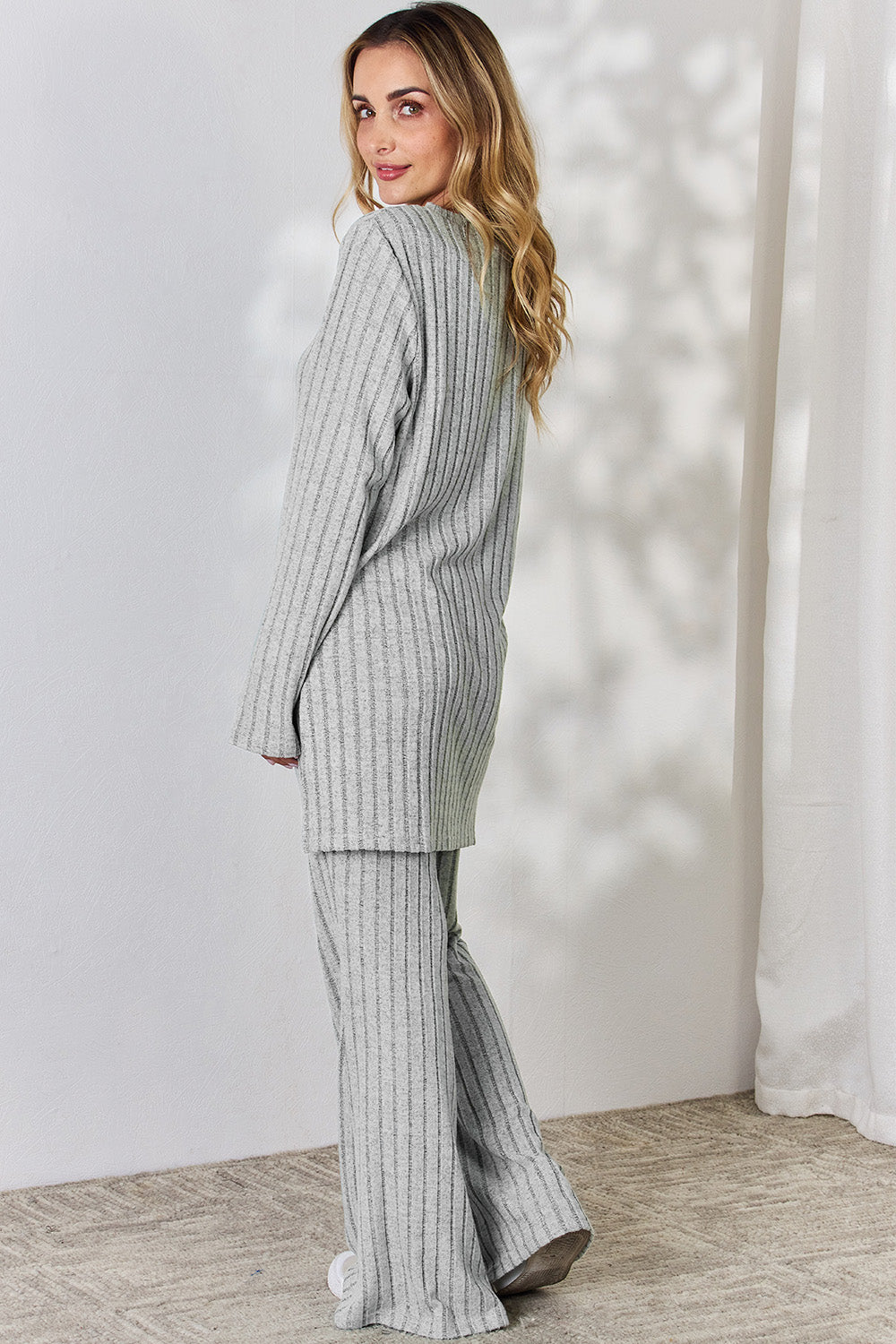 Basic Bae Full Size Ribbed High-Low Top and Wide Leg Pants Set Apparel/Tops Basic Bae Ship from USA TikTok Tops Trendsi USPS Walmart Walmart Apparel Trendsi https://www.cyberehub.com