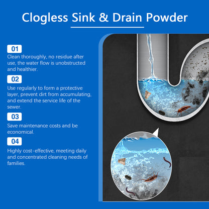 Jue-Fish Drain Remover Kitchen Toilet Drain Powder Oil Clogging Deodorant Cleaning Remover Home & Garden Home Goods Eprolo https://www.cyberehub.com