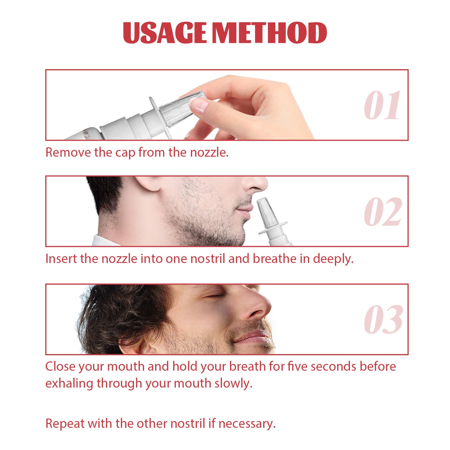 Migraine Relief Nasal Inhaler, Relieve Nasal Discomfort Nasal Cleaning Body Care Spray Health Eprolo https://www.cyberehub.com