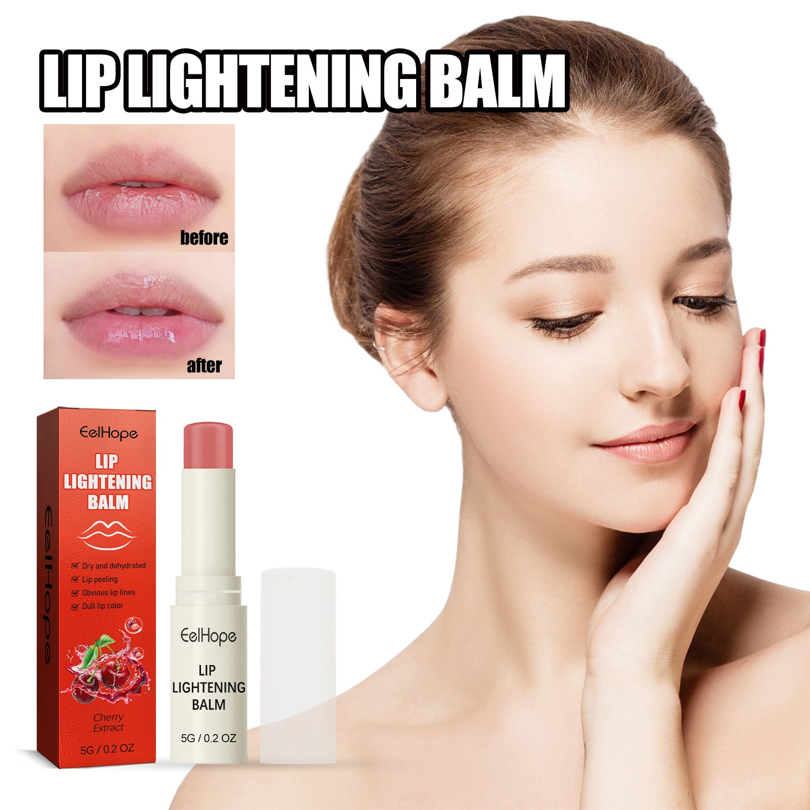 Cherry Moisturizing Lip Balm Moisturizes, Hydrates, Removes Dead Skin And Moisturizes Dry, Cracked Lips Health & Beauty Health Eprolo https://www.cyberehub.com