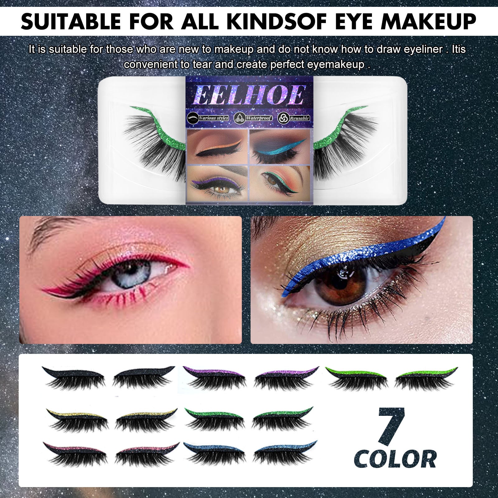 EELHOE Eyeliner And Eyelash Stickers, Self-Adhesive False Eyelashes With European And American 3d Eyelash Eyeshadow Eyeliner Health Eprolo https://www.cyberehub.com