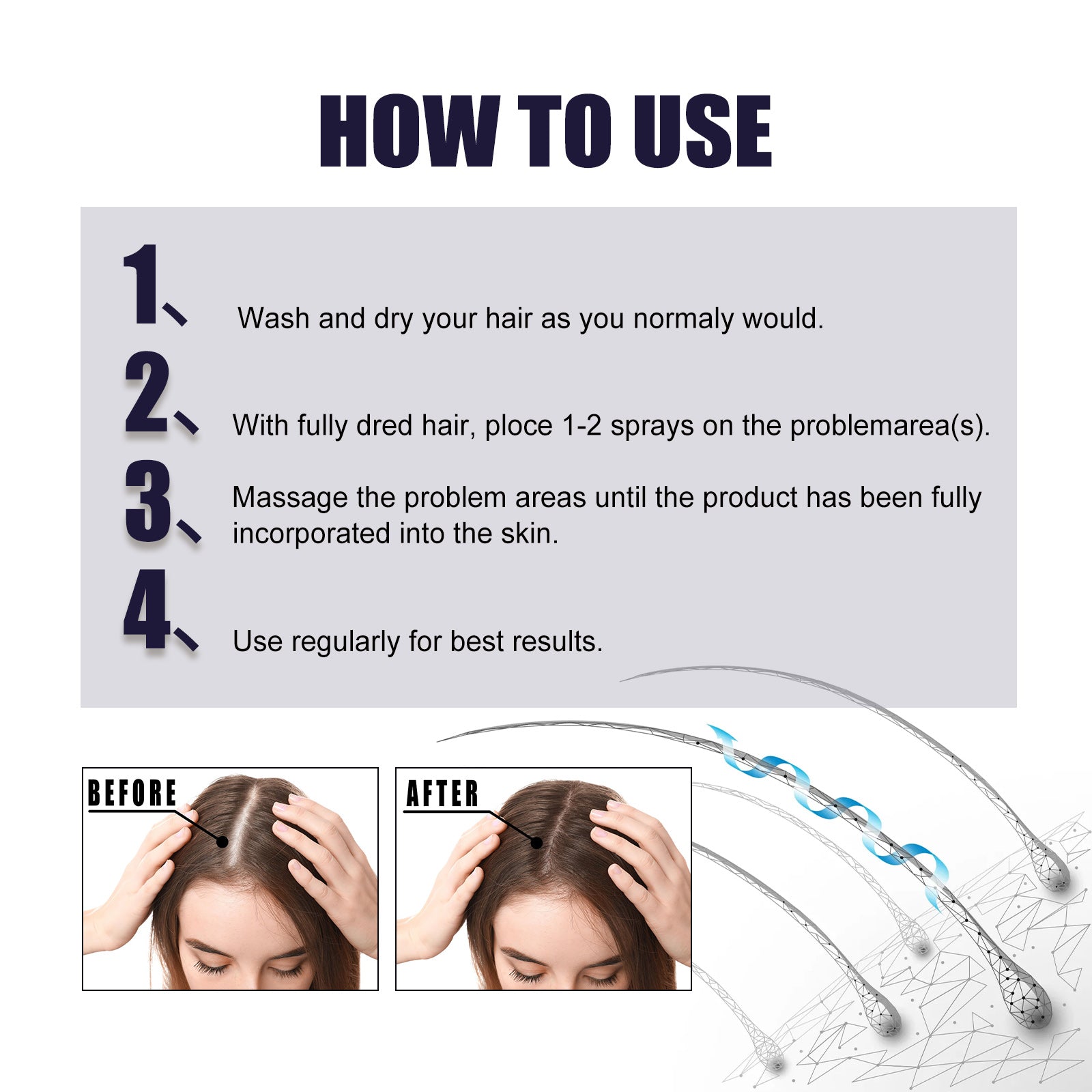Hair Dense Herbal Spray, Nourishes Hair Prevents Hair Loss Strengthens And Thickens Hair Spray Health Eprolo https://www.cyberehub.com