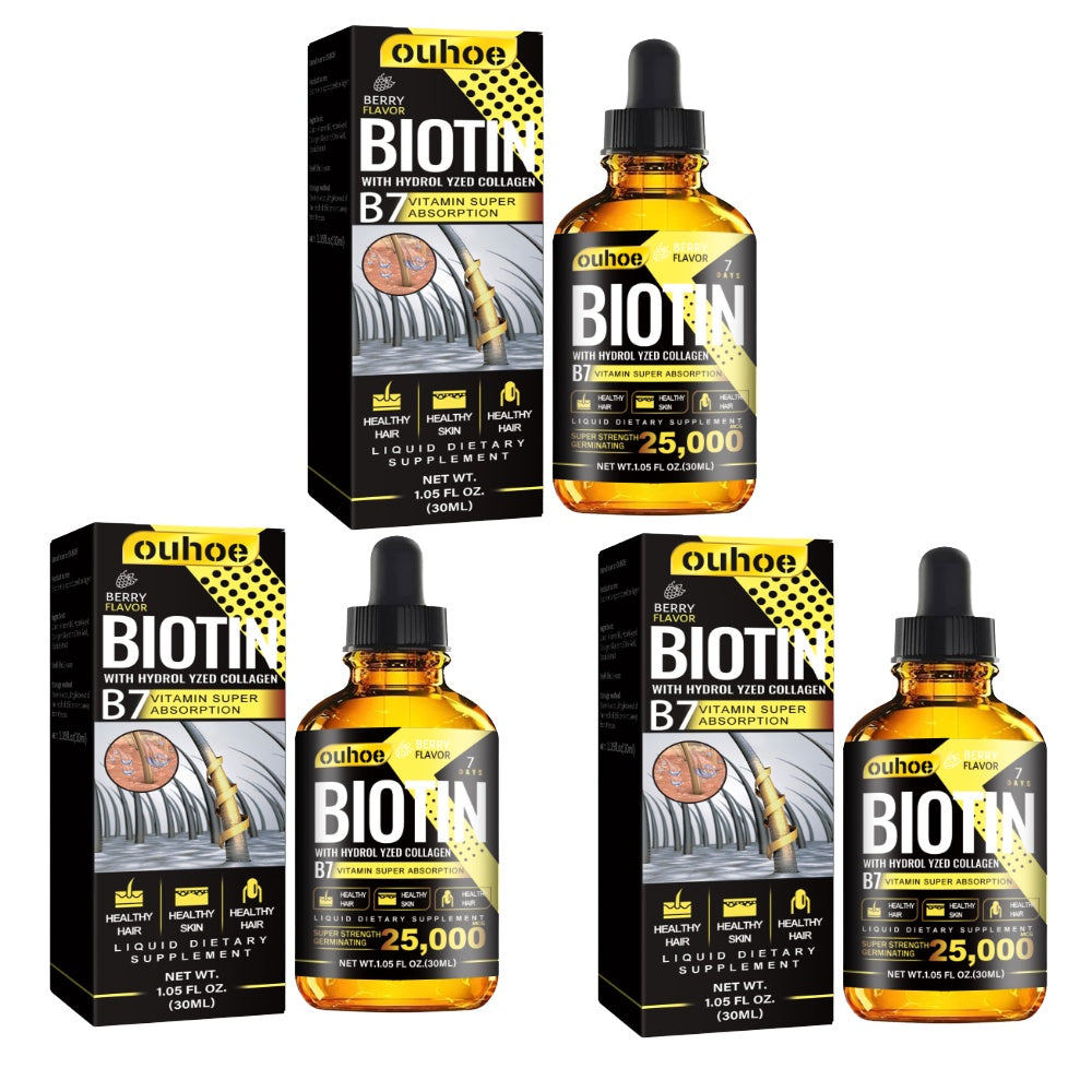 OUHOE Collagen B7 Vitamin Hair Oil Hair Strengthening & Densification Hair Loss Prevention Hair Care Oil 3pcs Health Beauty CJ USa USPS Muqe https://www.cyberehub.com