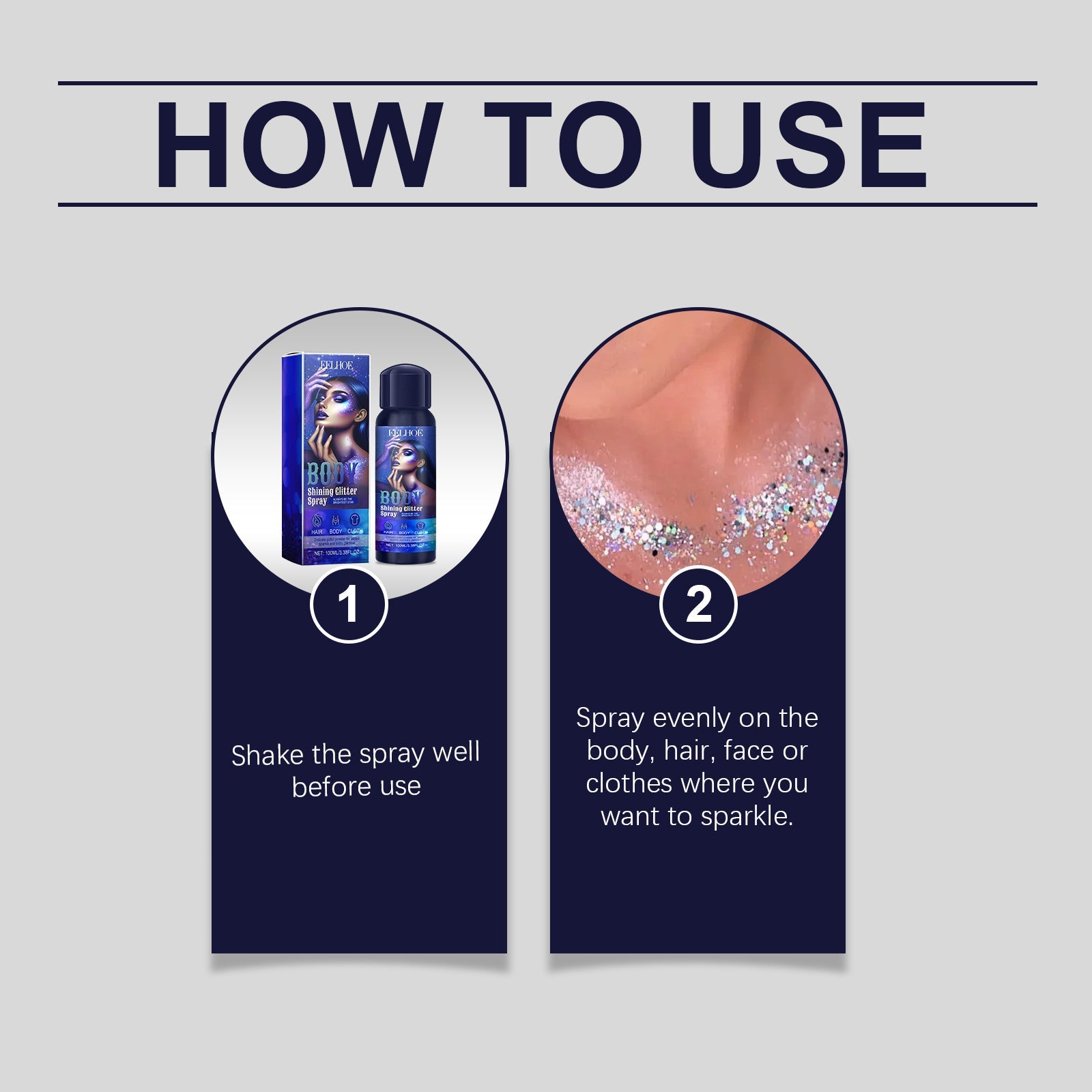 Eelhoe Highlighter Glitter Spray Glitter Spray Highlighter Spray Natural Stereoscopic Long Lasting Glitter Health & Beauty Health & Beauty Under 10 UniversalMaax https://www.cyberehub.com