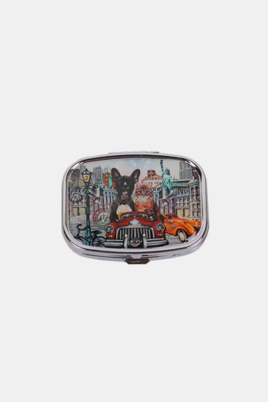 Nicole Lee USA Print Metallic Rectangular Pill Case City Drive One Size Nicole Lee USA Ship from USA TikTok USA Trendsi https://www.cyberehub.com
