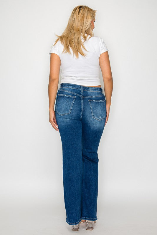 bytos Full Size High Rise Bootcut Jeans with Pockets Apparel Apparel bytos Ship from USA TikTok Trendsi Trendsi https://www.cyberehub.com
