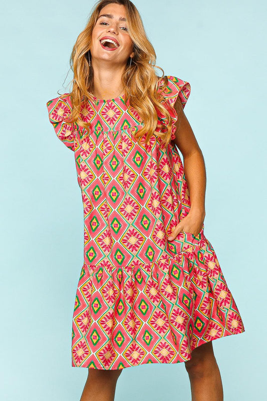 Haptics Full Size Ruffled Printed Dress with Side Pockets Coral Apparel/Dress Dress Haptics Ship from USA TikTok Trendsi USPS Walmart Walmart Apparel Trendsi https://www.cyberehub.com