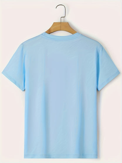 CALIFORNIA Print, Men's Flat Design Round Neck Activity T-shirt, Summer Casual Comfortable T-shirt, Men's Top Suitable For Daily Gym Exercise And Running Apparel/Shirt/Graphic Shirt SNULLO https://www.cyberehub.com
