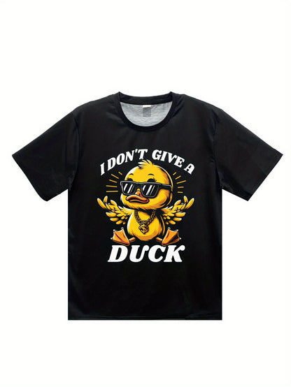 Men's' I Don't Care About Ducks 3D Printed T-shirt, Summer Casual Round Neck Short Sleeved Shirt Apparel/Shirt/Graphic Shirt SNULLO https://www.cyberehub.com
