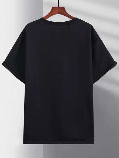 Large Men's Casual Fashion Sports T-shirt, Faith Pattern Round Neck Comfortable T-shirt Summer Clothing Apparel/Shirt/Graphic Shirt SNULLO https://www.cyberehub.com
