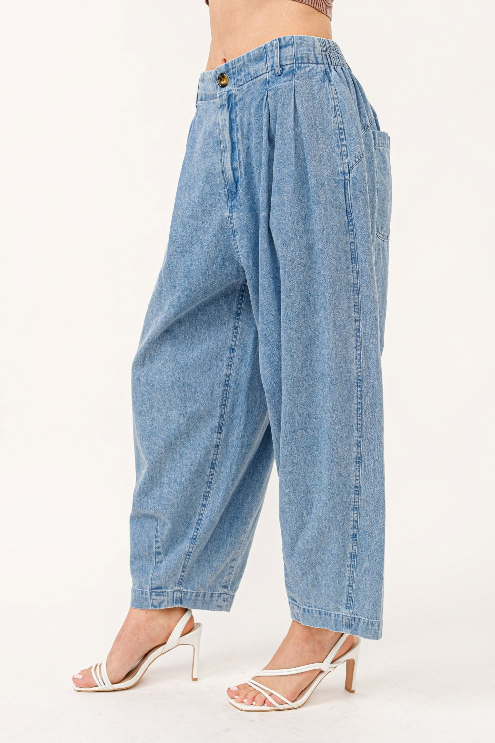 And The Why Elastic Back Pleated Baggy Jeans Bottoms And The Why Bottoms Clothing Ship from USA Women Trendsi https://www.cyberehub.com
