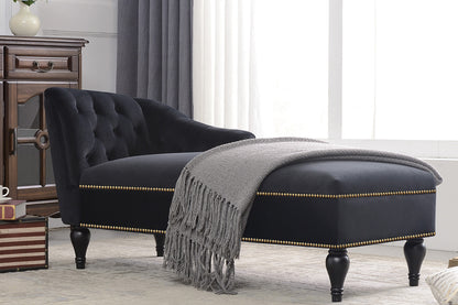 [New+Video] 58''Velvet Chaise Lounge,Button Tufted Right Arm Facing Lounge Chair with Nailhead Trim & Solid Wood Legs for Living Room or Office,Sleeper Lounge Sofa (New style of WF284880AAB) Giga GNJ Home Home & Garden Sofa Walmart Giga https://www.cyberehub.com