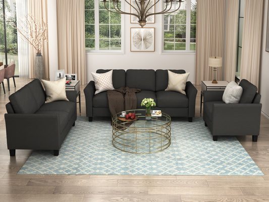 U_STYLE Polyester-blend 3 Pieces Sofa Set Giga GNJ Home Home & Garden Sofa Walmart Giga https://www.cyberehub.com