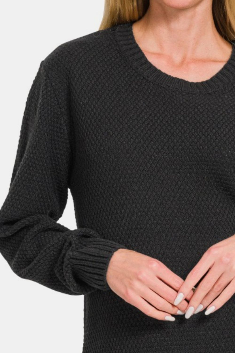 Zenana Ful Size Round Neck Long Sleeve Curved Hem Sweater Shirt Apparel Clothing Tops price-change-job-active Ship from USA Shirts USA Women Zenana Trendsi https://www.cyberehub.com