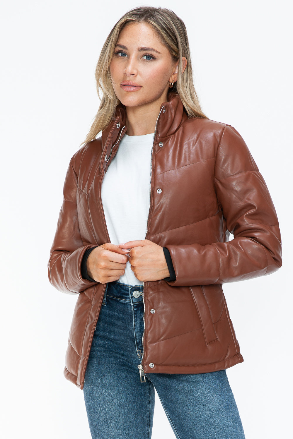 Snobbish Pocketed Zip Up Turtleneck Puffer Jacket Tops/Jackets/Sweaters Clothing Tops Ship from USA Snobbish TikTok Trendsi USPS Walmart Trendsi https://www.cyberehub.com