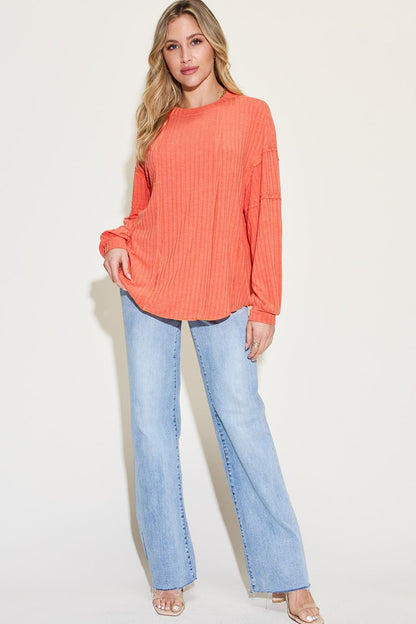 Basic Bae Full Size Ribbed Round Neck Long Sleeve T-Shirt Apparel/Tops Basic Bae Ship from USA TikTok Tops Trendsi USPS Walmart Walmart Apparel Trendsi https://www.cyberehub.com