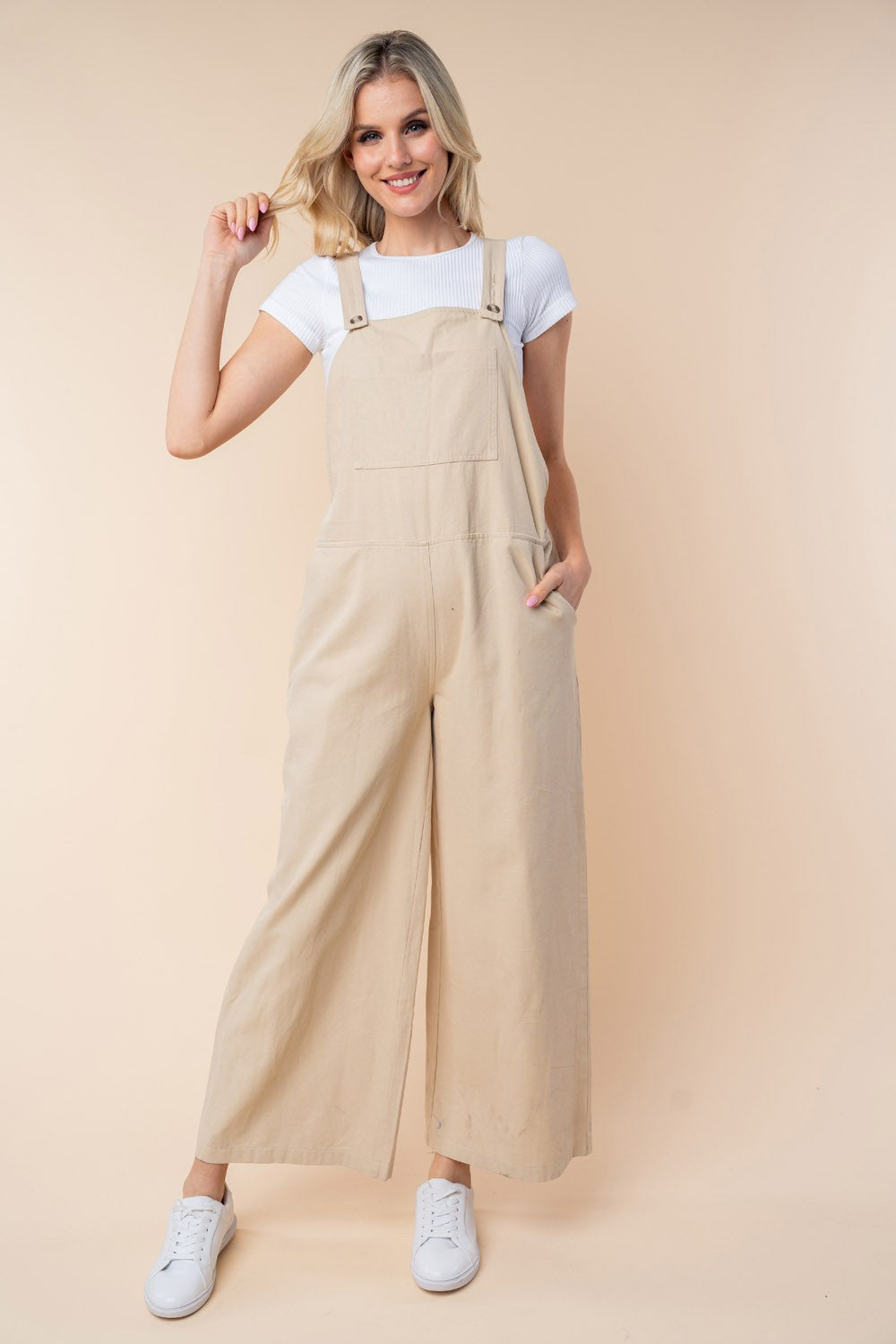 White Birch Sleeveless Wide Leg Jumpsuit Tops/Jackets/Sweaters Clothing Tops Ship from USA TikTok Trendsi USPS Walmart White Birch Trendsi https://www.cyberehub.com