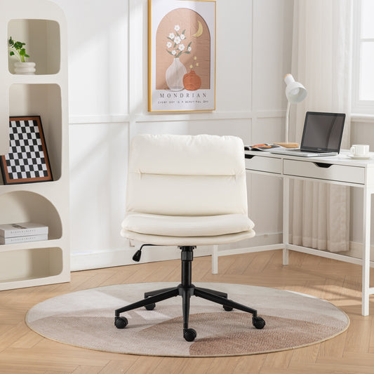 Bizerte Adjustable Swivel Criss-Cross Chair, Wide Seat/ Office Chair /Vanity Chair, White Furniture Giga GNJ Home Home & Garden Home Goods Walmart Giga https://www.cyberehub.com