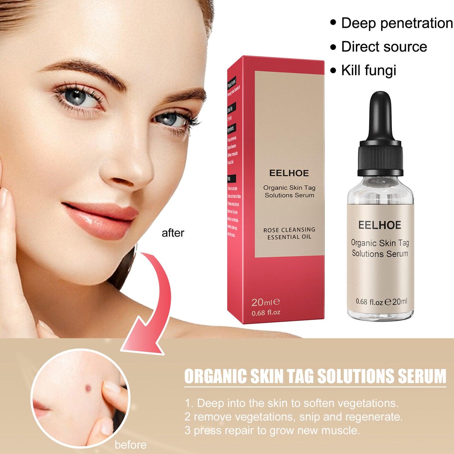 ELHOE Face Essence Gently Cleanses Facial Skin Moisturizing, Moisturizing, Smoothing And Brightening Skin Care Essence Health Eprolo https://www.cyberehub.com