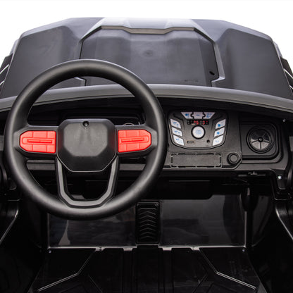24V10A Two-seater Kids Ride On Electric Pickup, kids ride on toy W/parents remote control,4WD 800W motors,Two Safety belts,High Gate Safety Design,USB,Bluetooth, Speed 2.49-3.73MPH for kids aged 3+. Giga Kids Toys Giga https://www.cyberehub.com