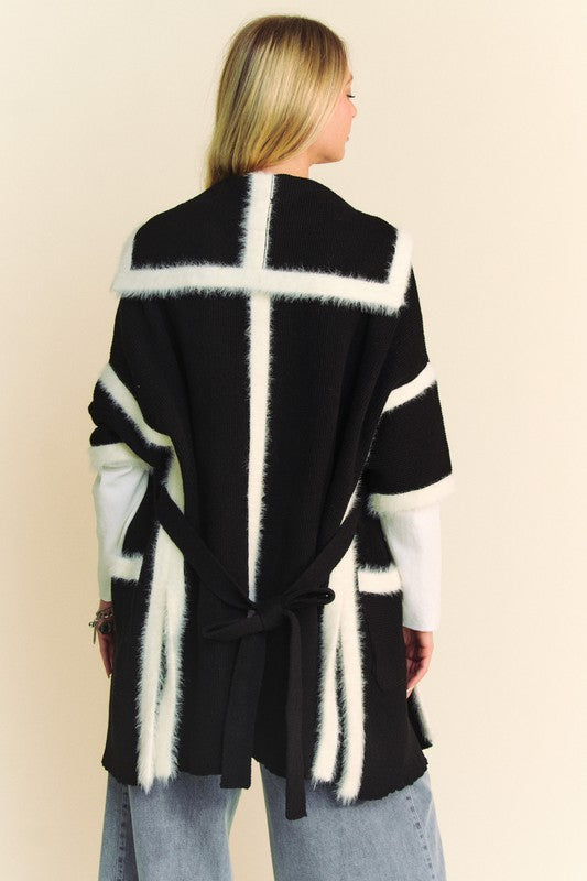 Davi & Dani Fuzzy Trim Open Front Loose Fit Cardigan Tops/Jackets/Sweaters Clothing Tops Davi & Dani Ship from USA TikTok Trendsi USPS Walmart Trendsi https://www.cyberehub.com
