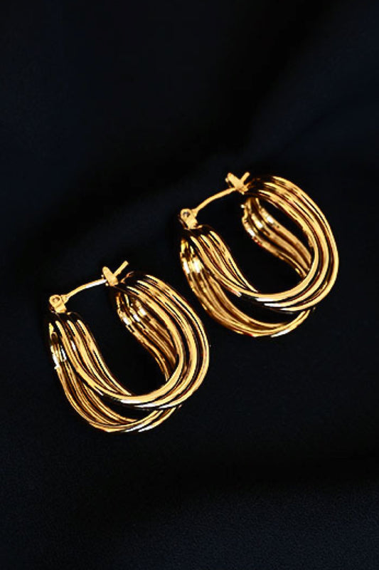 U-Shaped Hoop Earrings Hoop Earrings Earring Jewelry Q.T. Ship from USA Trendsi Walmart Trendsi https://www.cyberehub.com