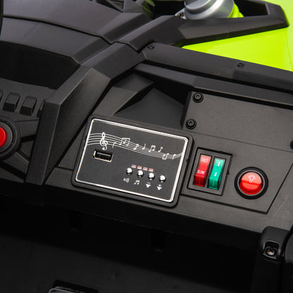 24V Two-Seater Kids Ride On UTV W/Parents Remote Control,Four-Wheel Suspension,Slow Start,Large wheel design,Anti-collision bar,Storage space,Music,USB,Bluetooth,Volume control,LED lights for Kids 3+. Giga Kids Toys Giga https://www.cyberehub.com