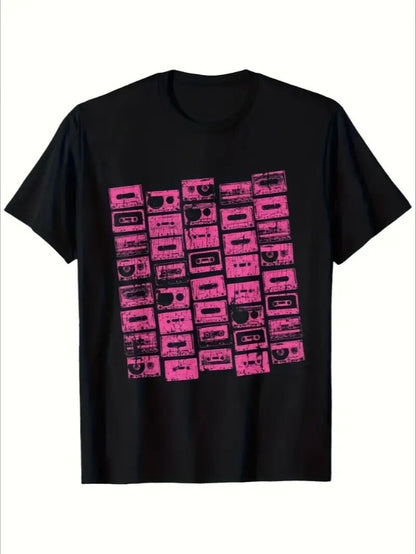 Women's Graphic T-Shirt - Stylish Printed Short Sleeve Top Black Apparel/Shirt/Graphic Cj Graphic Shirt SNULLO Yodel SNULLO https://www.cyberehub.com