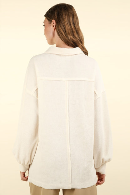 VERY J Collared Half Button Knit Top with Pockets Shirt Apparel Clothing Tops price-change-job-active Ship from USA Shirts USA VERY J Women Trendsi https://www.cyberehub.com
