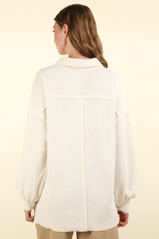 VERY J Collared Half Button Knit Top with Pockets Shirt Apparel Clothing Tops price-change-job-active Ship from USA Shirts USA VERY J Women Trendsi https://www.cyberehub.com