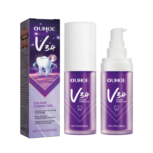 V34 Purple Whitening Toothpaste, Removal Teeth Tartar Oral Cleaning Repair Teeth Whitening Toothpaste default title Health Eprolo https://www.cyberehub.com