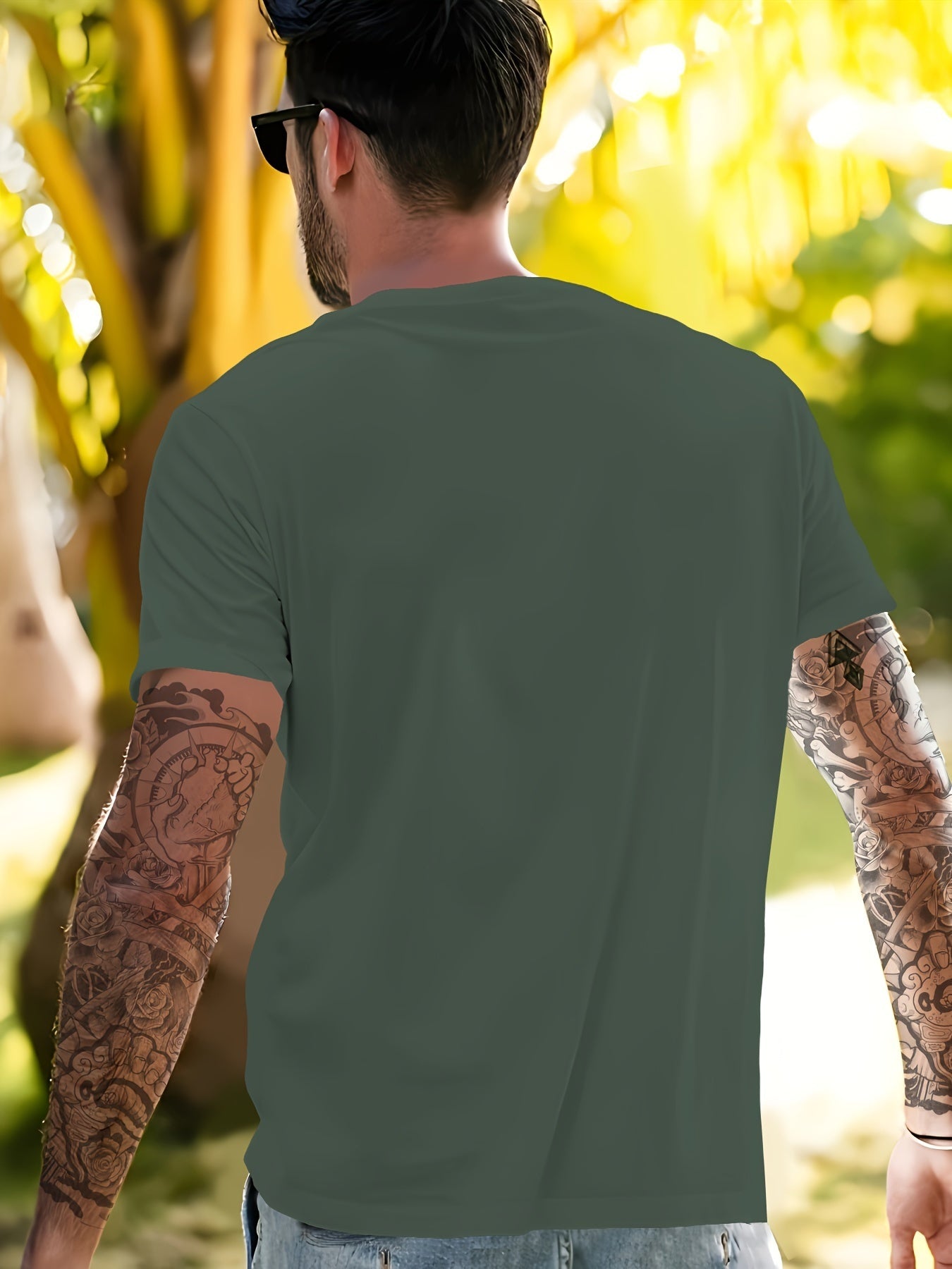 Men's New York Creative Printed Casual Novelty T-shirt, Short Sleeved Summer&spring Top, Comfortable Fit, Fashionable Street Casual Round Neck T-shirt, Suitable For Daily Wear Apparel/Shirt/Graphic Shirt SNULLO https://www.cyberehub.com