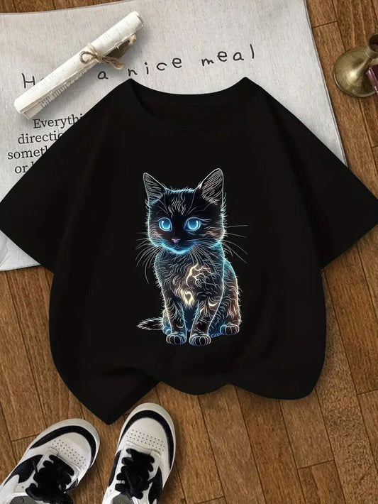 Men's Printed Short-sleeved T-shirt Apparel/Shirt/Graphic Shirt SNULLO https://www.cyberehub.com