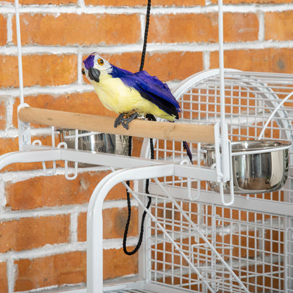 PawHut 55" Large Parrot Cage with Toy Hooks Above Top Bird Perch, Tray, Food Cups, Rolling Stand, Bird Cage for Cockatiels, Parakeets, Lovebirds Giga GNJ Kids Toys Giga https://www.cyberehub.com