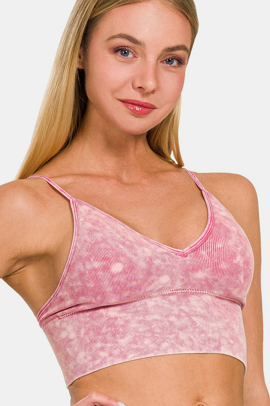 Zenana Washed Ribbed Bra Padded Cami Ash Pink Apparel/Tops Memorial Day Sale Ship from USA TikTok Tops Trendsi USPS Walmart Walmart Apparel Zenana Trendsi https://www.cyberehub.com