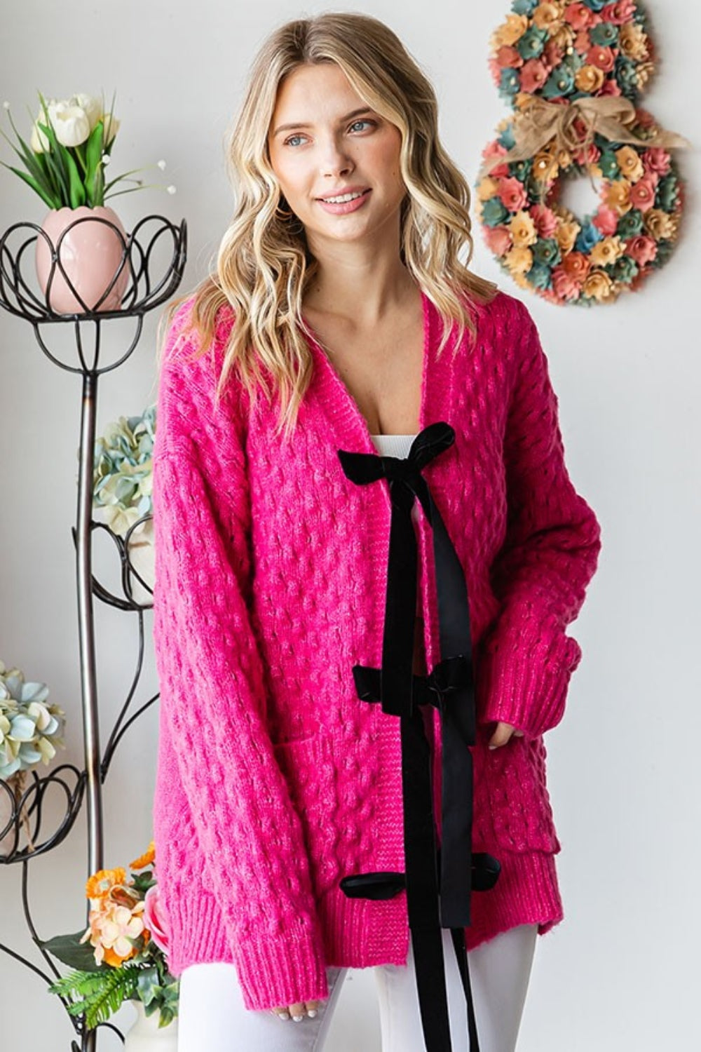 First Love Tie Closure Open Knit Cardigan Shirt Apparel Clothing Tops First Love Ship from USA Shirts USA Women Trendsi https://www.cyberehub.com