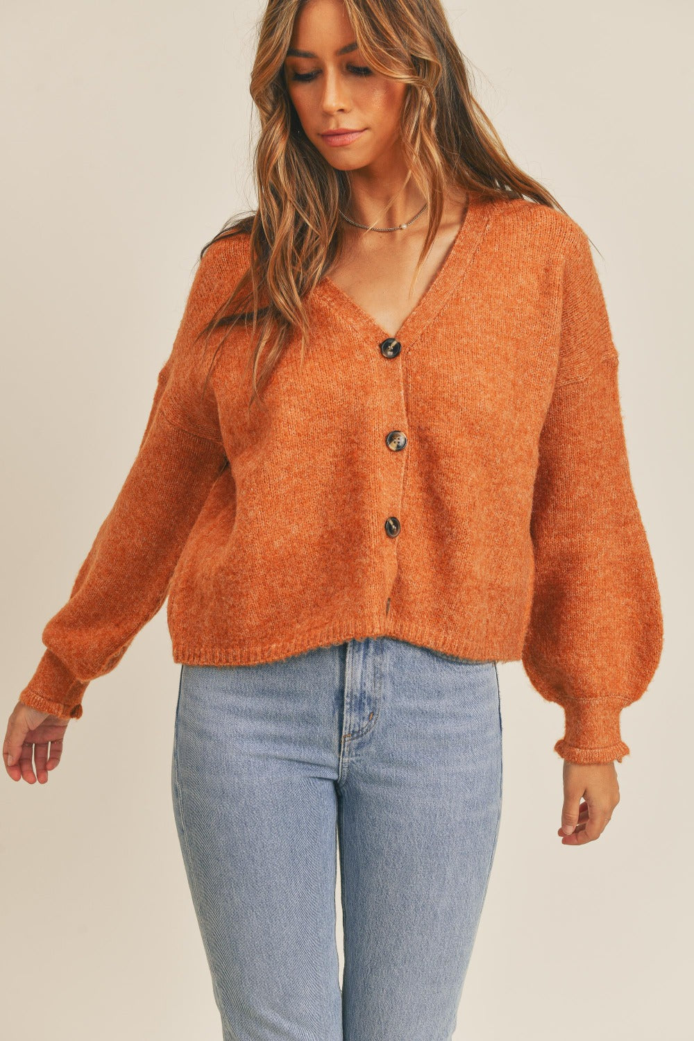 MABLE Long Sleeve Button Down Sweater Cardigan Shirt Apparel Clothing Tops MABLE Ship from USA Shirts USA Women Trendsi https://www.cyberehub.com