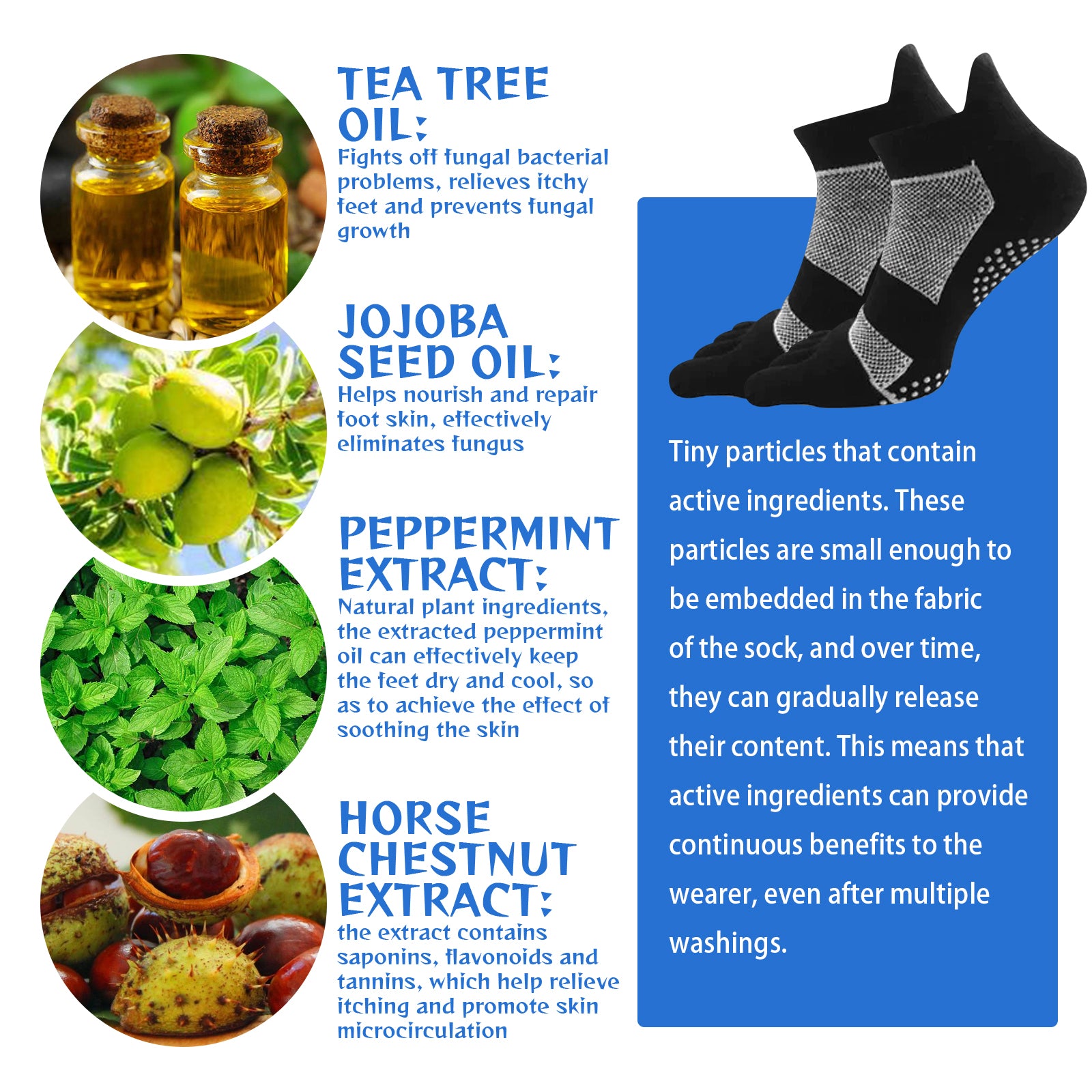 Antifungal Deodorant Socks, Comfortable Breathable Non-slip Anti-foot Sweat Deodorant Foot Care Thermal Socks Health Eprolo https://www.cyberehub.com